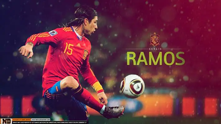 Sergio Ramos thema voor Windows 10 Diavoorstelling afbeelding 3
