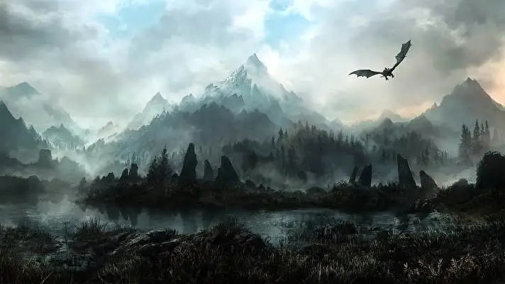 Paisajes de Skyrim tema para Windows 10 Imagen de presentación 3