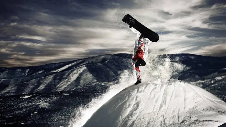 Snowboard tema para Windows 10 Imagem de slideshow 1