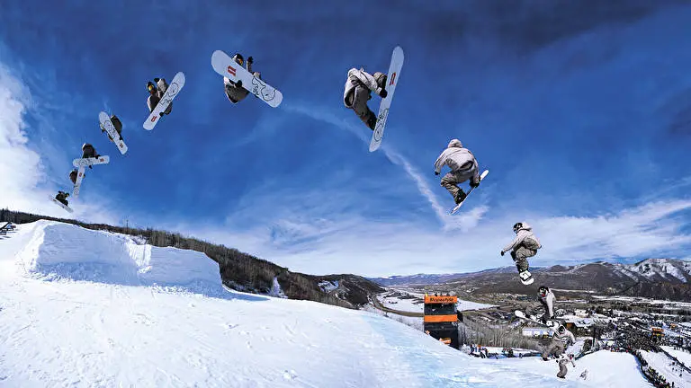 Snowboard tema para Windows 10 Imagem de slideshow 2