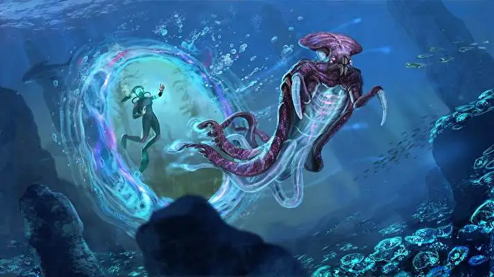 Subnautica téma Windows 10-hez Diavetítés kép 2