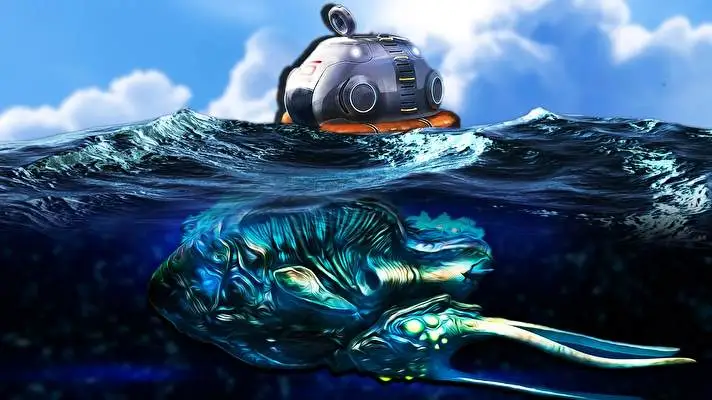Subnautica téma Windows 10-hez Diavetítés kép 5