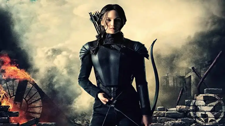 De Hongerspelen: Spotprent thema voor Windows 10 Diavoorstelling afbeelding 1