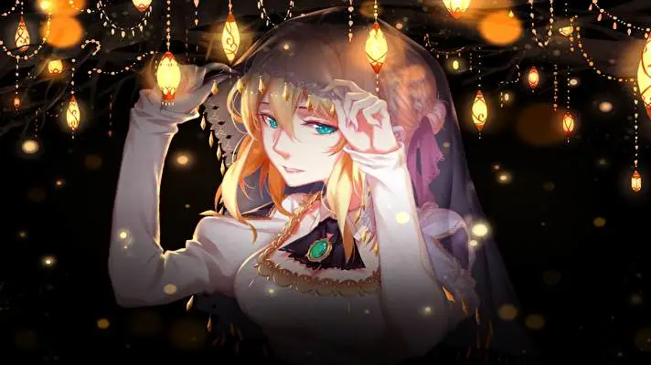 Fialová Evergarden motiv pro Windows 10 Obrázek prezentace 3