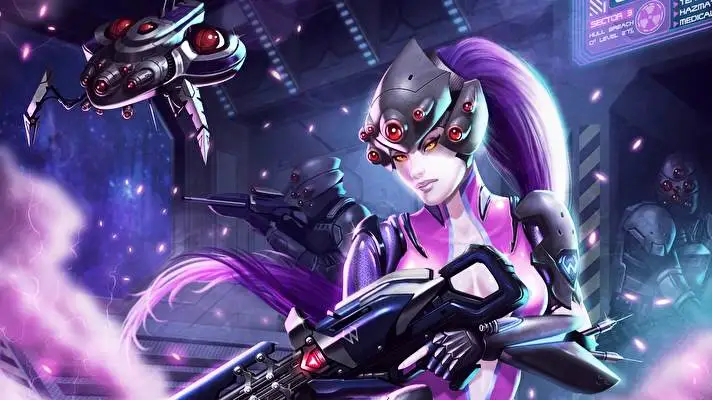Widowmaker tema para Windows 10 Imagen de presentación 2