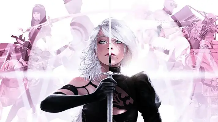 Yorha 2a motiv pro Windows 10 Obrázek prezentace 2