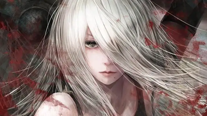 Yorha 2a motiv pro Windows 10 Obrázek prezentace 1