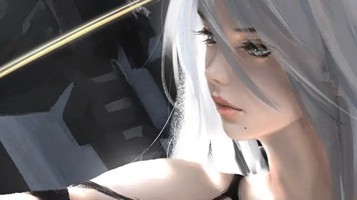 Yorha 2a motiv pro Windows 10 Obrázek prezentace 5