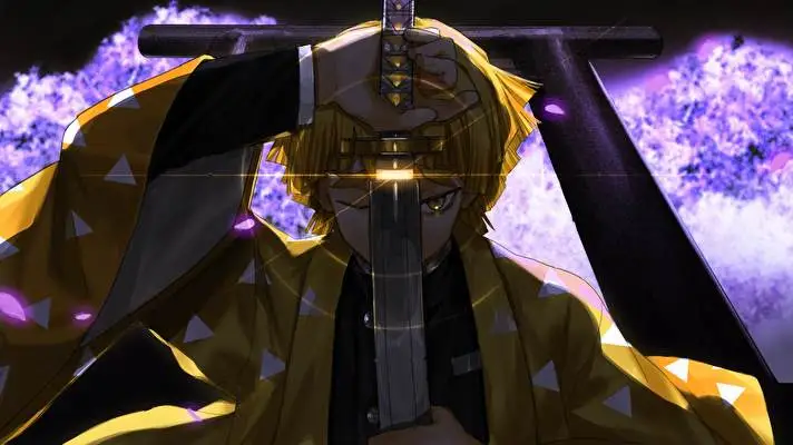 Zenitsu Agatsuma motiv pro Windows 10 Obrázek prezentace 2