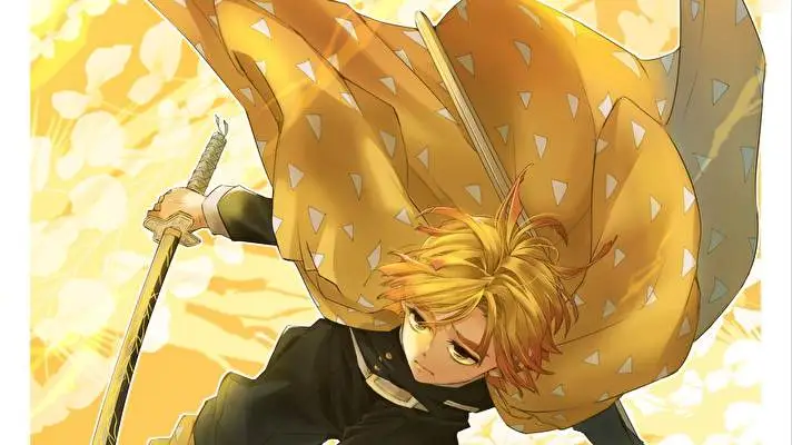 Zenitsu Agatsuma motiv pro Windows 10 Obrázek prezentace 4