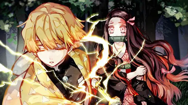 Zenitsu Agatsuma motiv pro Windows 10 Obrázek prezentace 5