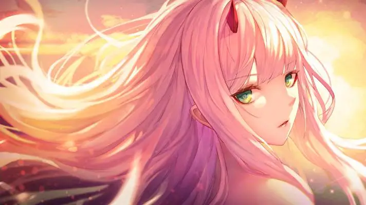 Zero Two motyw dla Windows 10 Obraz pokazu slajdów 5