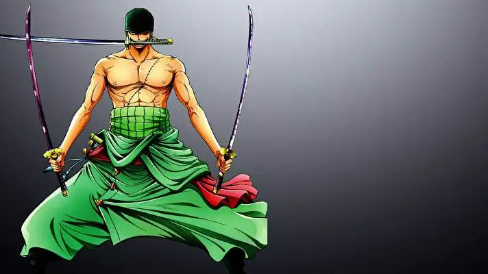 Zoro Roronoa motiv pro Windows 10 Obrázek prezentace 3
