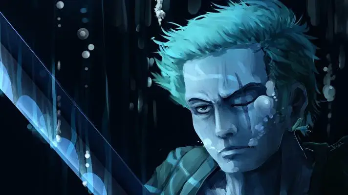 Zoro Roronoa motiv pro Windows 10 Obrázek prezentace 5