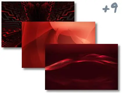 AbstractRed theme for Windows 10