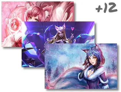 Ahri Lol theme for Windows 10