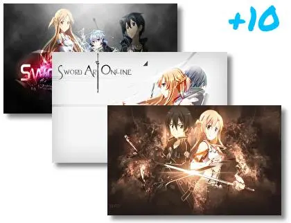 Asuna Yuuki motiv pro Windows 10