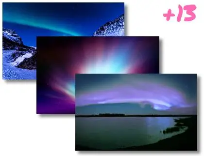 Aurora Borealis theme for Windows 10