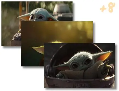 Baby Yoda theme for Windows 10
