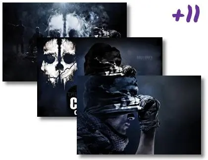 Cod Ghost theme for Windows 10