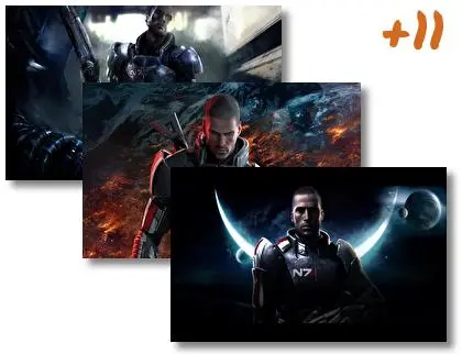 Commander Shepard theme for Windows 10