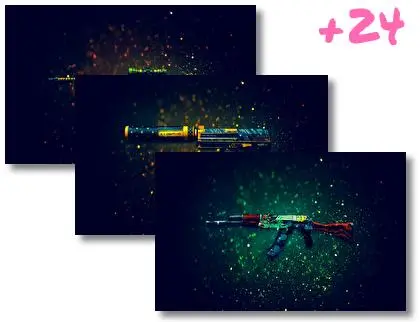 Zbraně Csgo motiv pro Windows 10