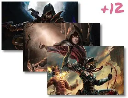 Demon Hunter Diablo Iii theme for Windows 10
