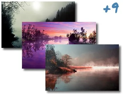 Foggy River theme for Windows 10