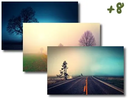 Foggy Roads theme for Windows 10