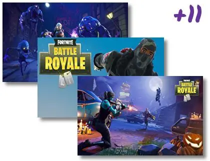 Fortnite Battle Royale theme for Windows 10