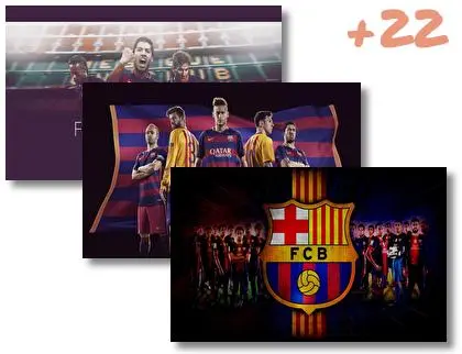 Futbol Club Barcelona theme for Windows 10