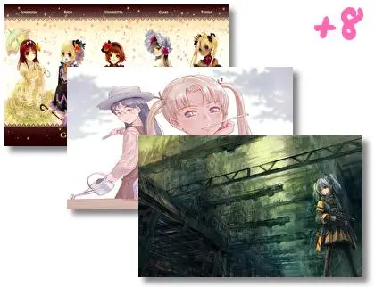 Fille Tireuse thème pour Windows 10