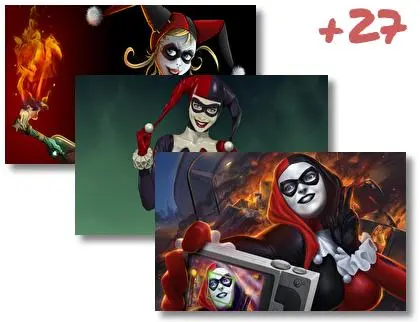 ハーレイ・クイーン Windows 10用テーマ