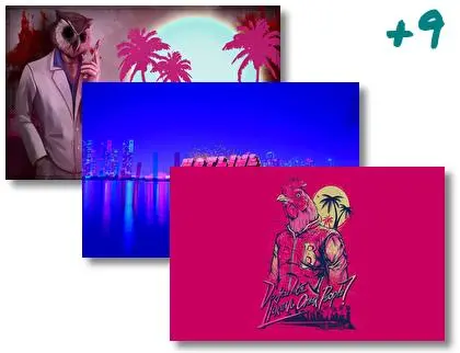 Hotline Miami theme for Windows 10