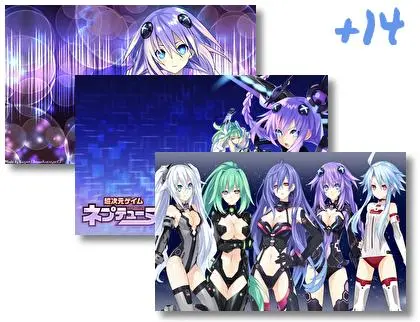 Hyperdimension Neptunia theme for Windows 10