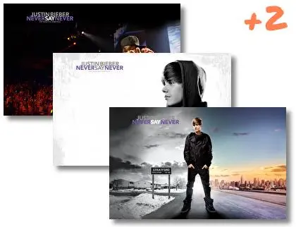 Justin Bieber Never Say Never Theme theme for Windows 10