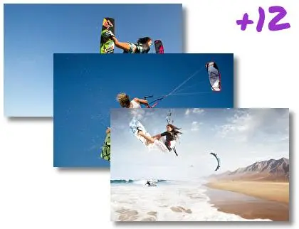Kitesurfing theme for Windows 10