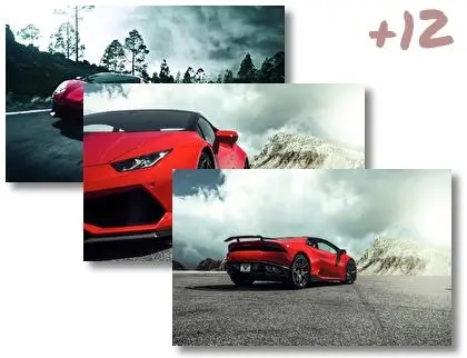 Lamborghini Red theme for Windows 10