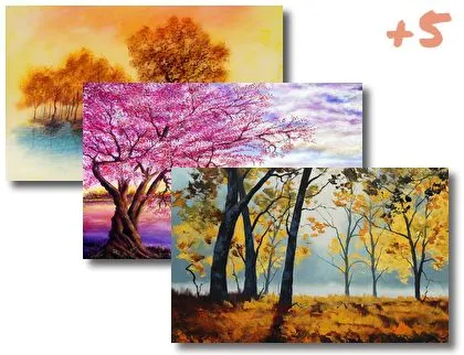 Landscape Color Drawing theme for Windows 10