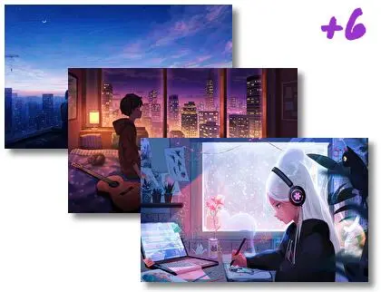 Lofi Anime theme for Windows 10