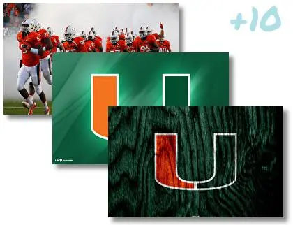 Miami Hurricanes theme for Windows 10