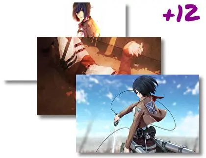 Mikasa Ackerman motiv pro Windows 10