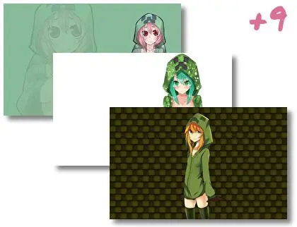 Minecraft Girls theme for Windows 10