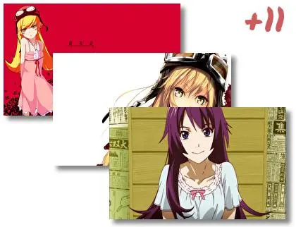 Monogatari Série motiv pro Windows 10