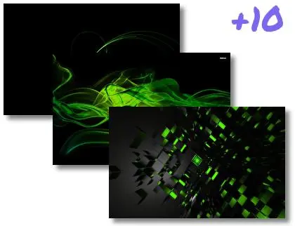 Neon Green theme for Windows 10