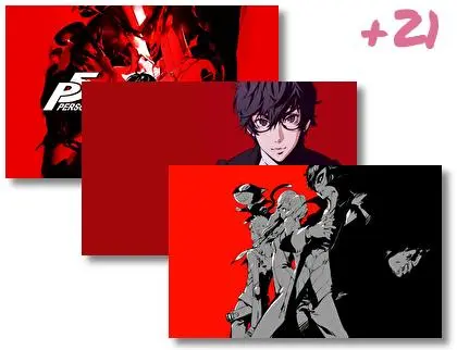 Persona 5 motiv pro Windows 10