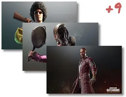 Pubg Skins theme for Windows 10