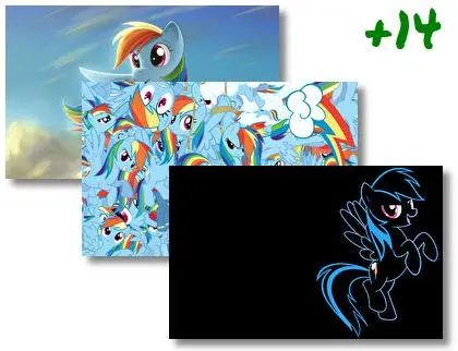 Rainbow Dash theme for Windows 10