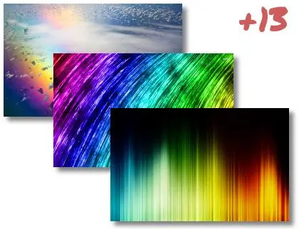 Rainbow theme for Windows 10