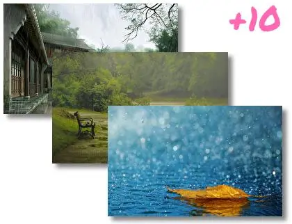 Rainy Nature theme for Windows 10